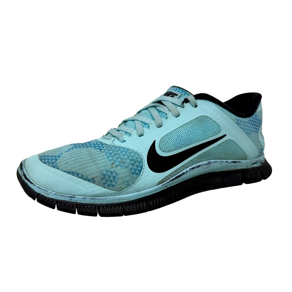 Nike Free 4.0 V3 Womens Sz 10 Light Aqua Blue Running Shoes Pre-Owned 630594 400